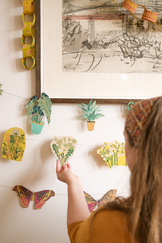 Spring Blooms Sewn Garland