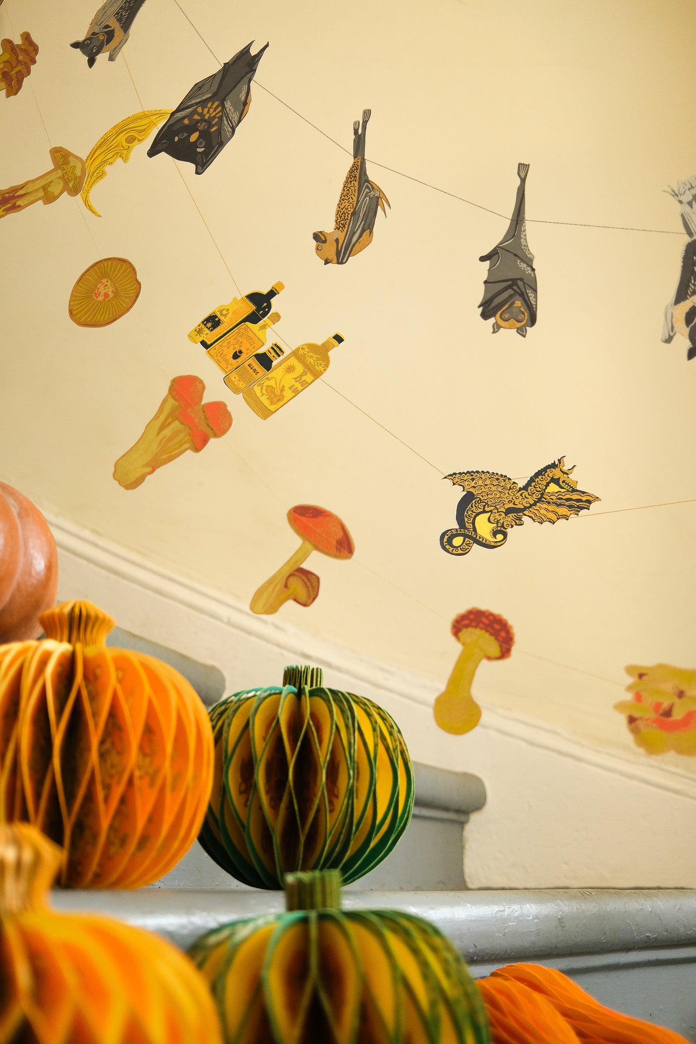 Dancing Skeletons Paper Ornaments
