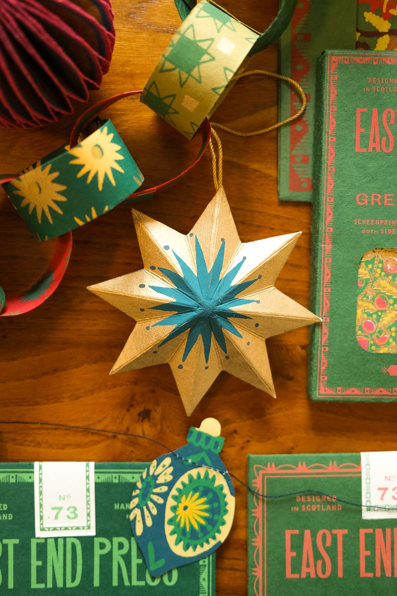 Golden Star Board Ornament
