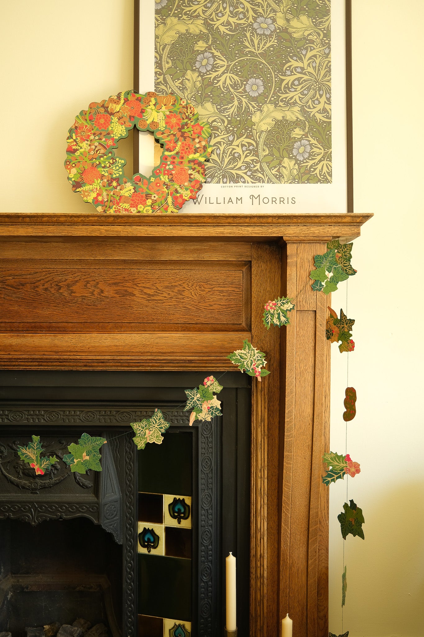 Holly and Ivy Sewn Garland