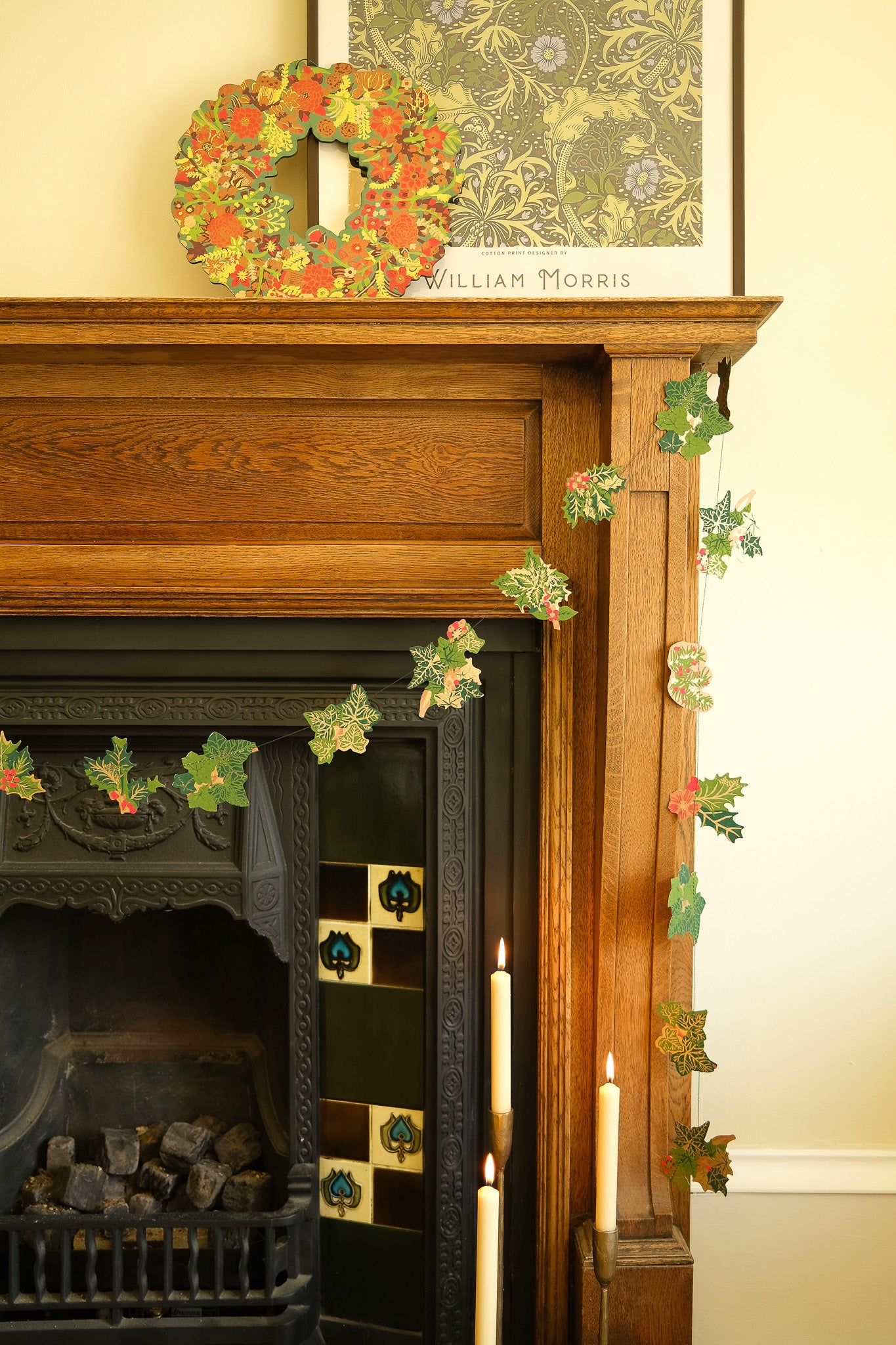 Holly and Ivy Sewn Garland