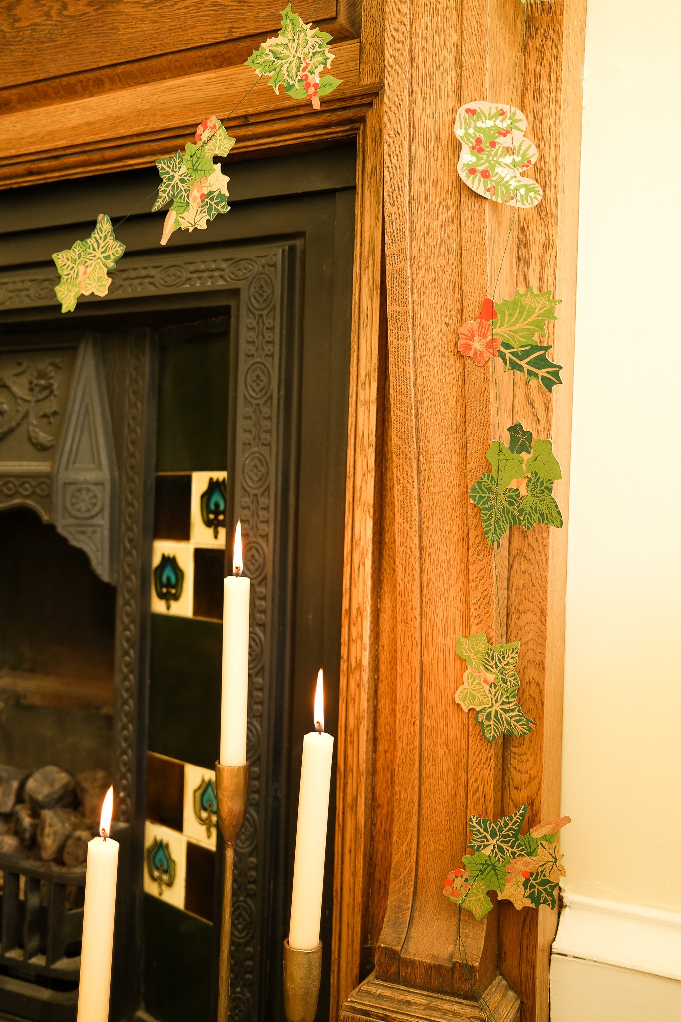 Holly and Ivy Sewn Garland