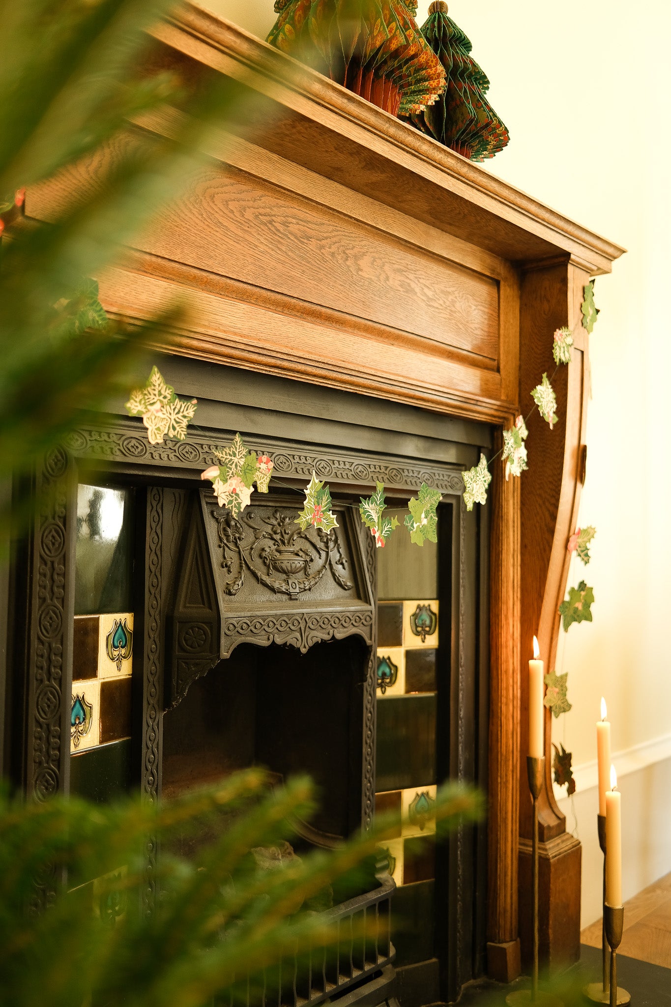 Holly and Ivy Sewn Garland