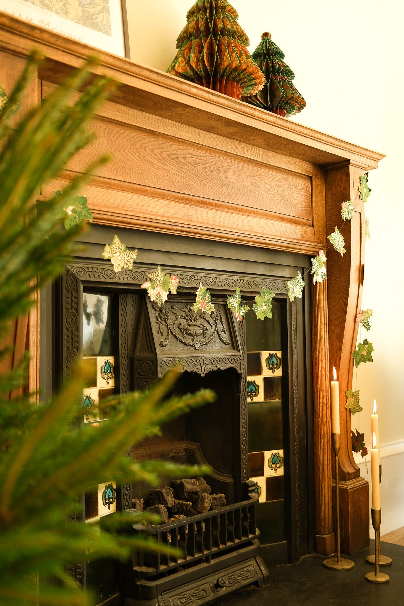 Holly and Ivy Sewn Garland