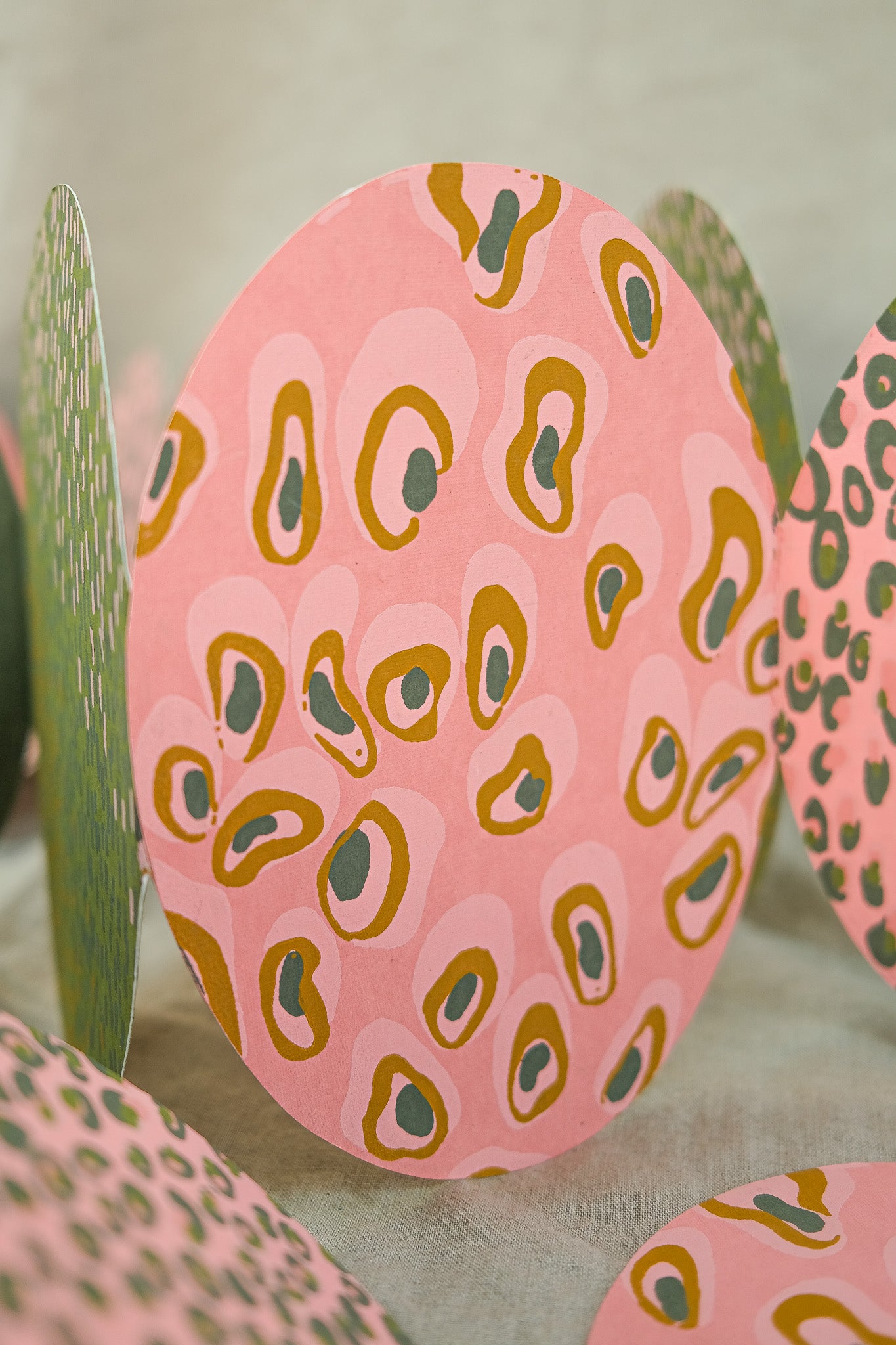 Pink Eggs Concertina Garland