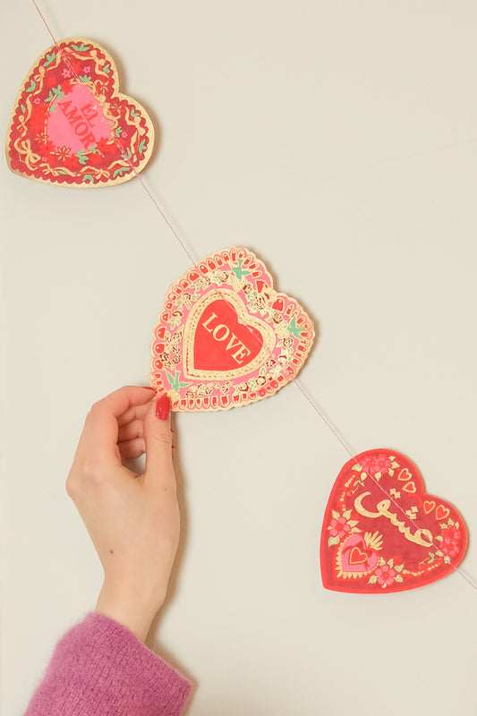 Valentine's Sewn Garland