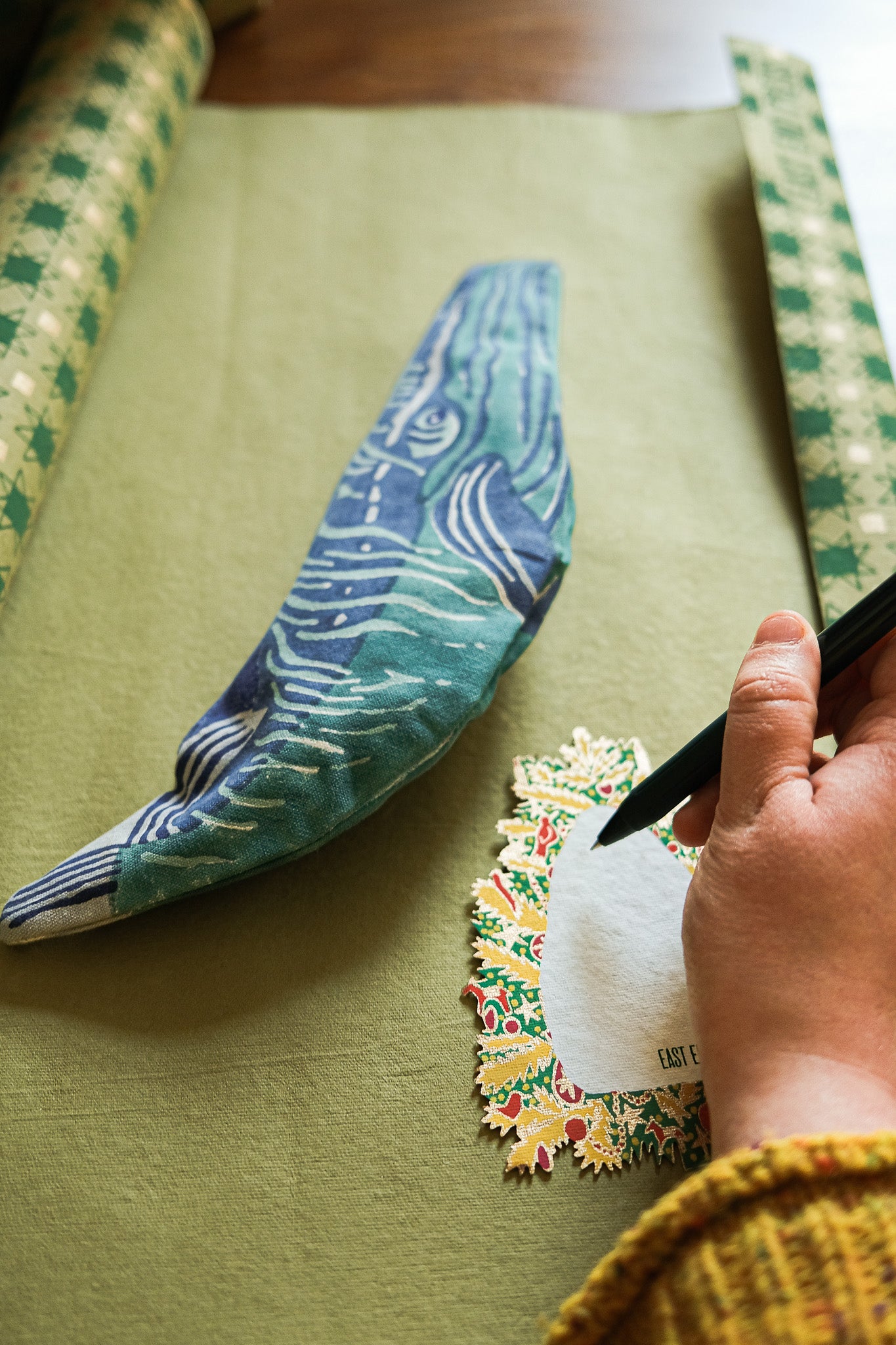 Whale Fabric Case
