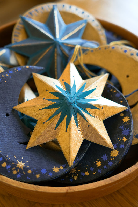 Golden Star Board Ornament