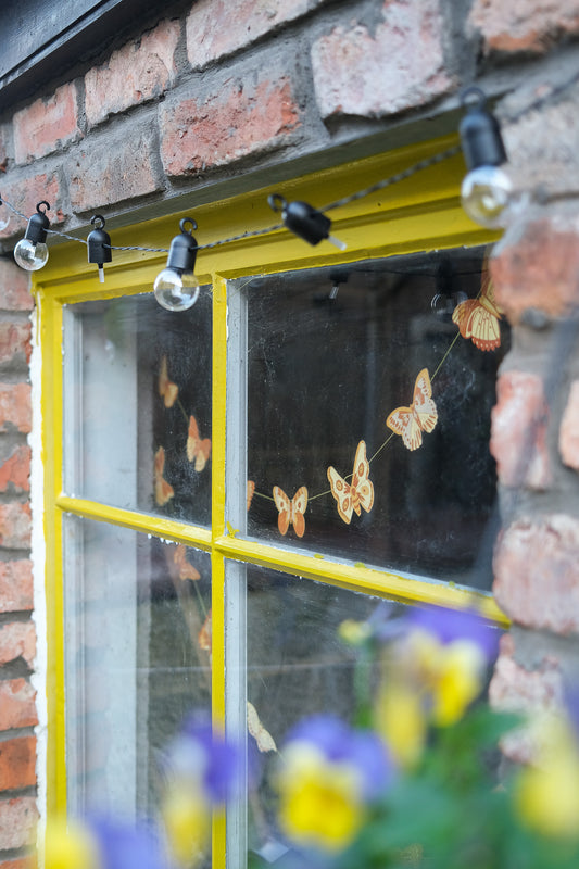 British Butterfly Sewn Garland