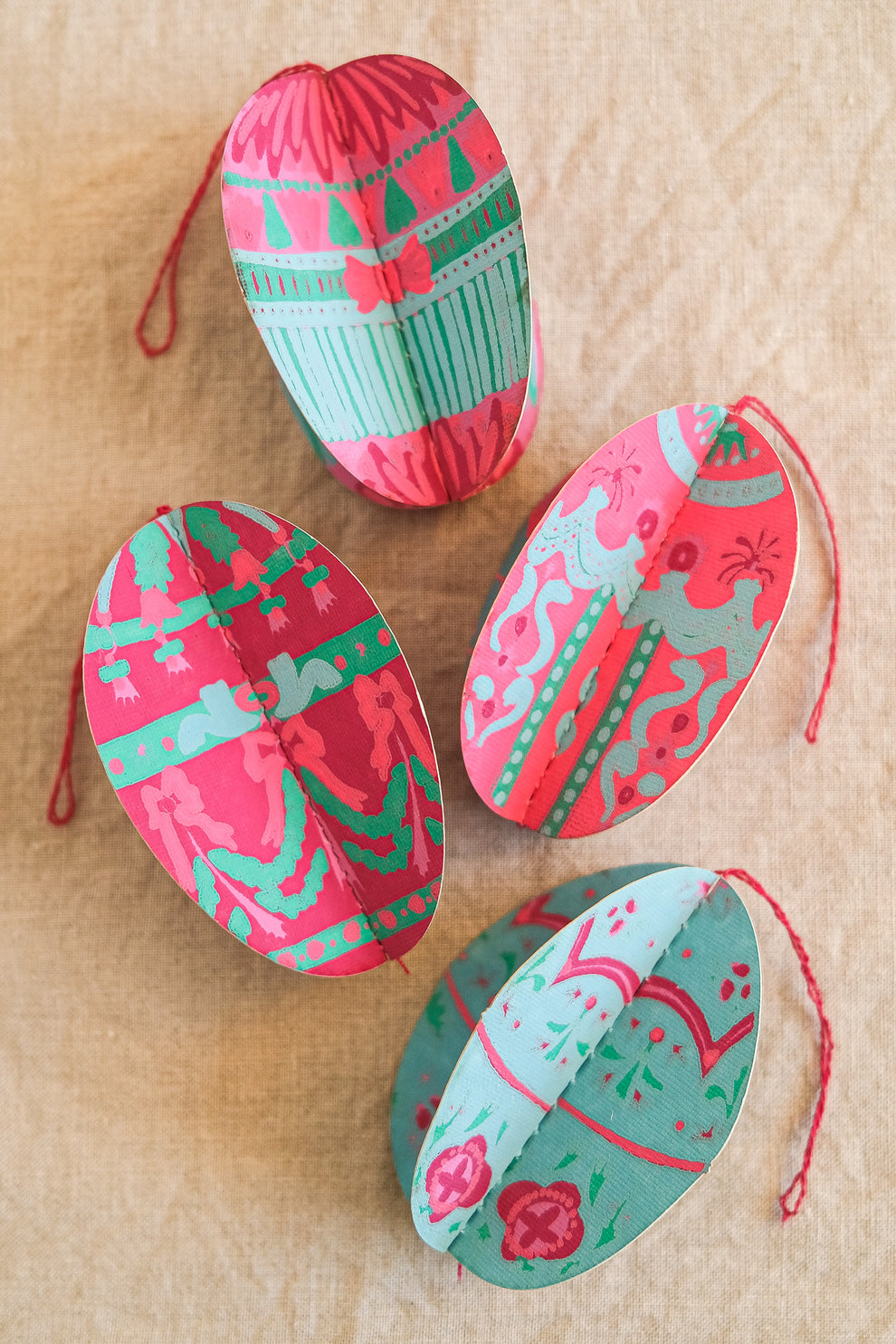 Easter Egg Paper Ornaments – East End Press