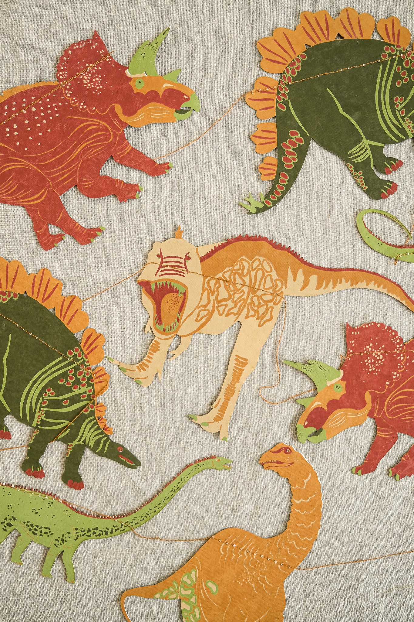 Dinosaurs Sewn Garland