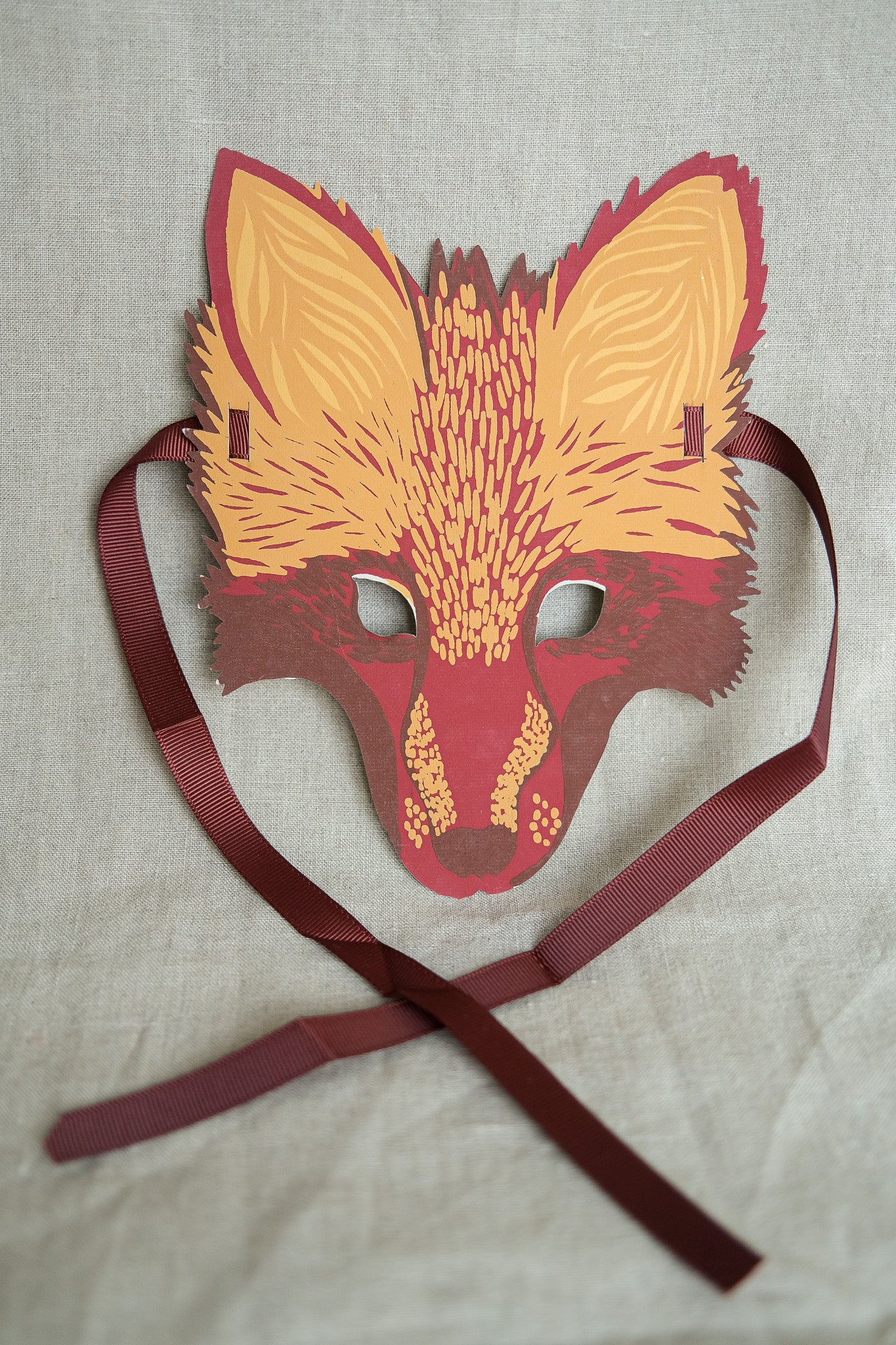 Fox Mask Greeting Card