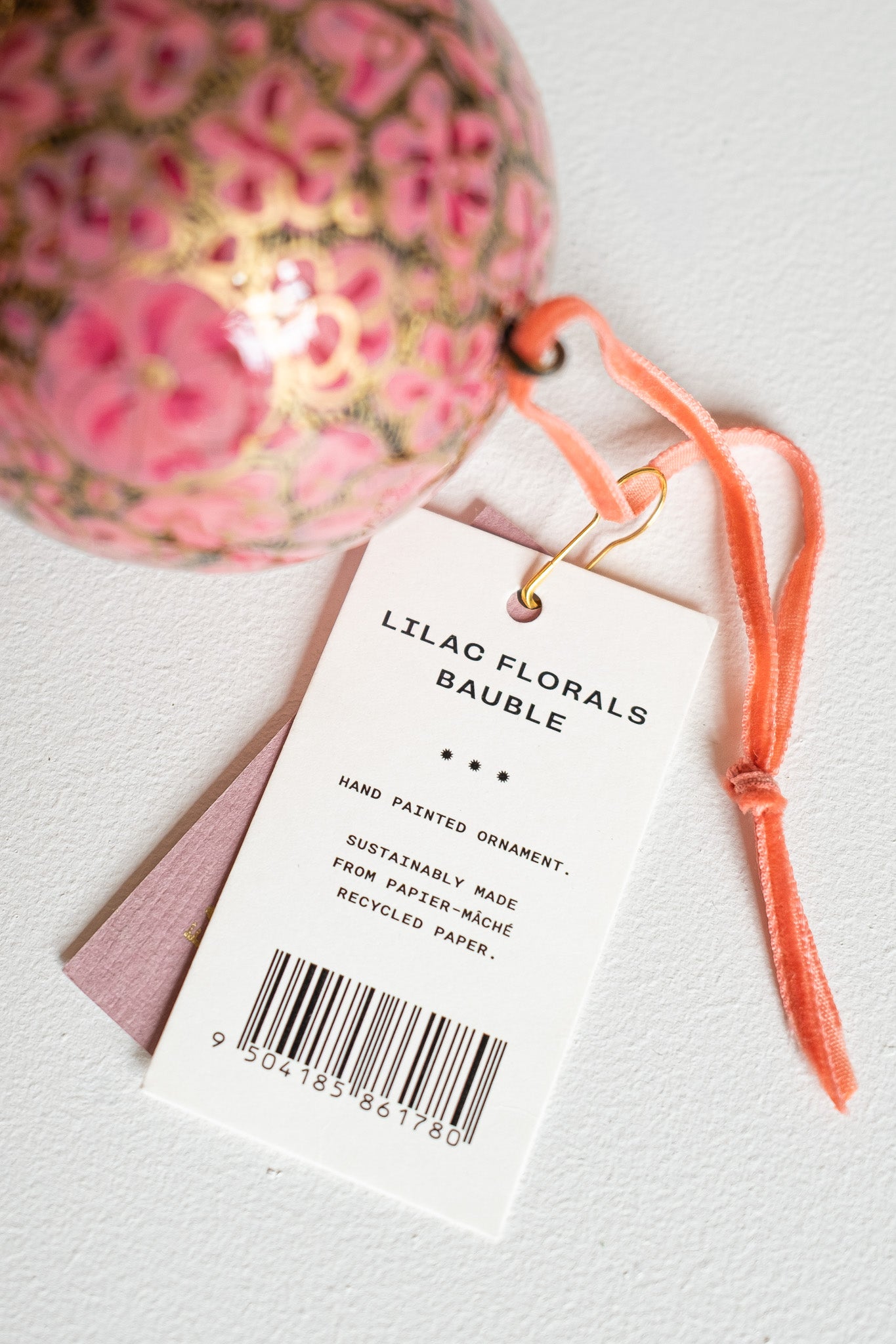 Lilac Florals Bauble