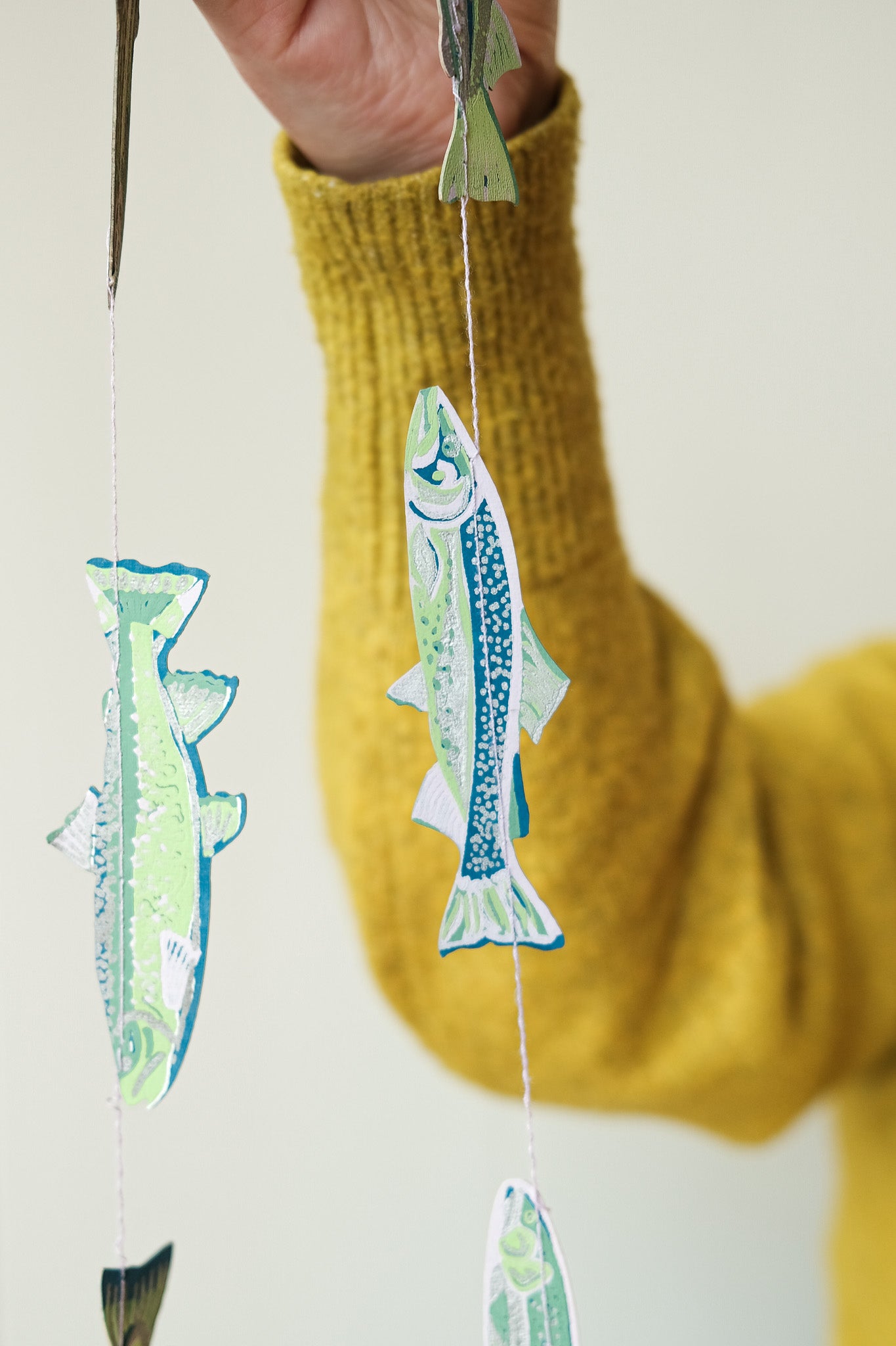 Tasty Anchovies Sewn Garland