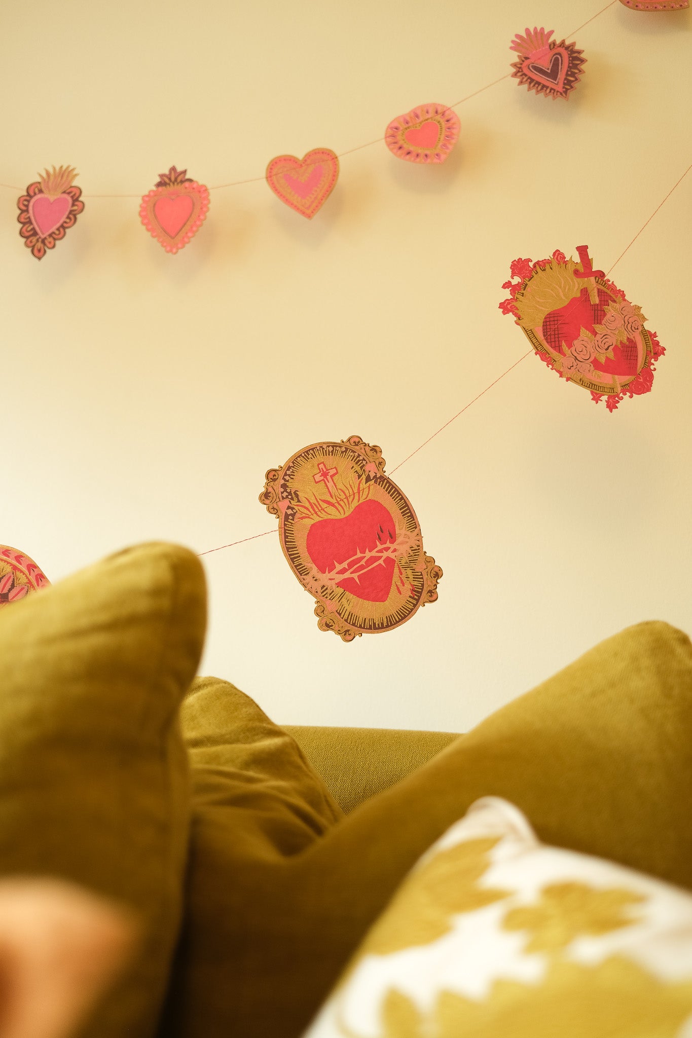 SAINT VALENTINE SEWN GARLAND
