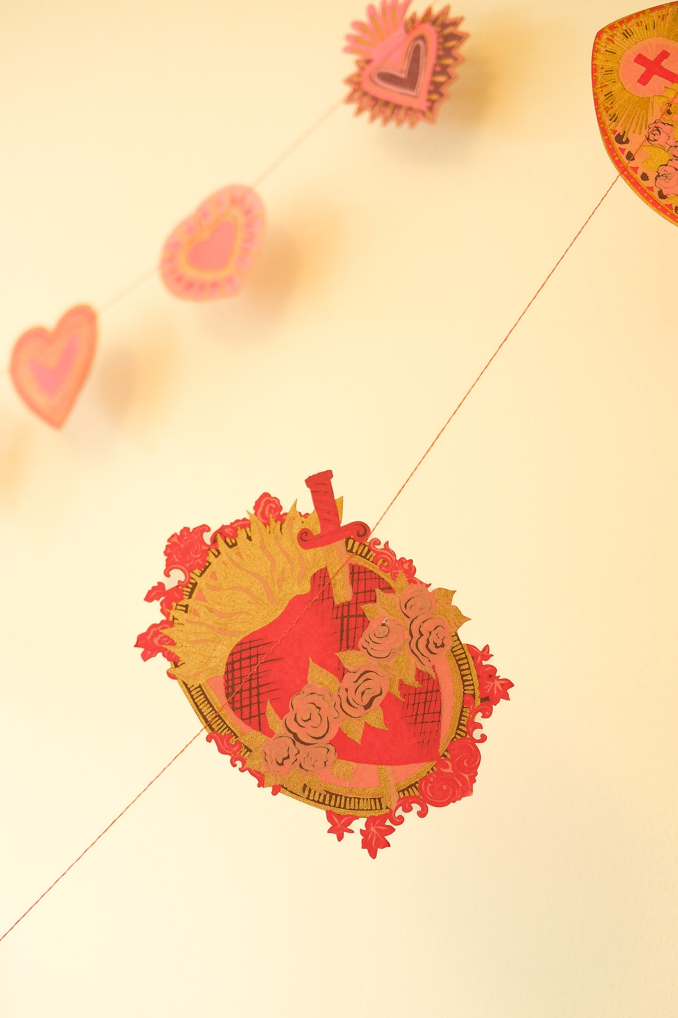SAINT VALENTINE SEWN GARLAND