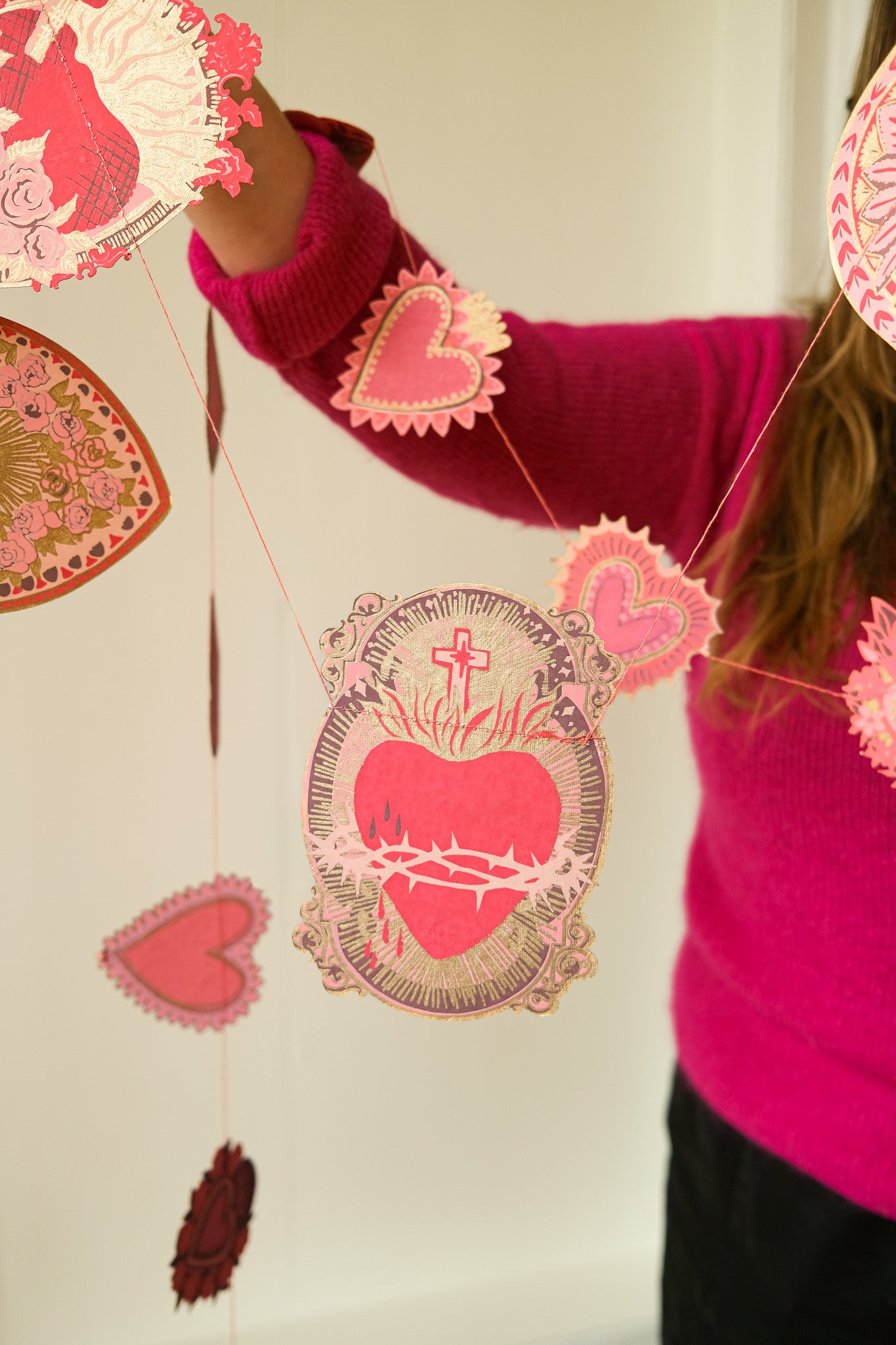 SAINT VALENTINE SEWN GARLAND