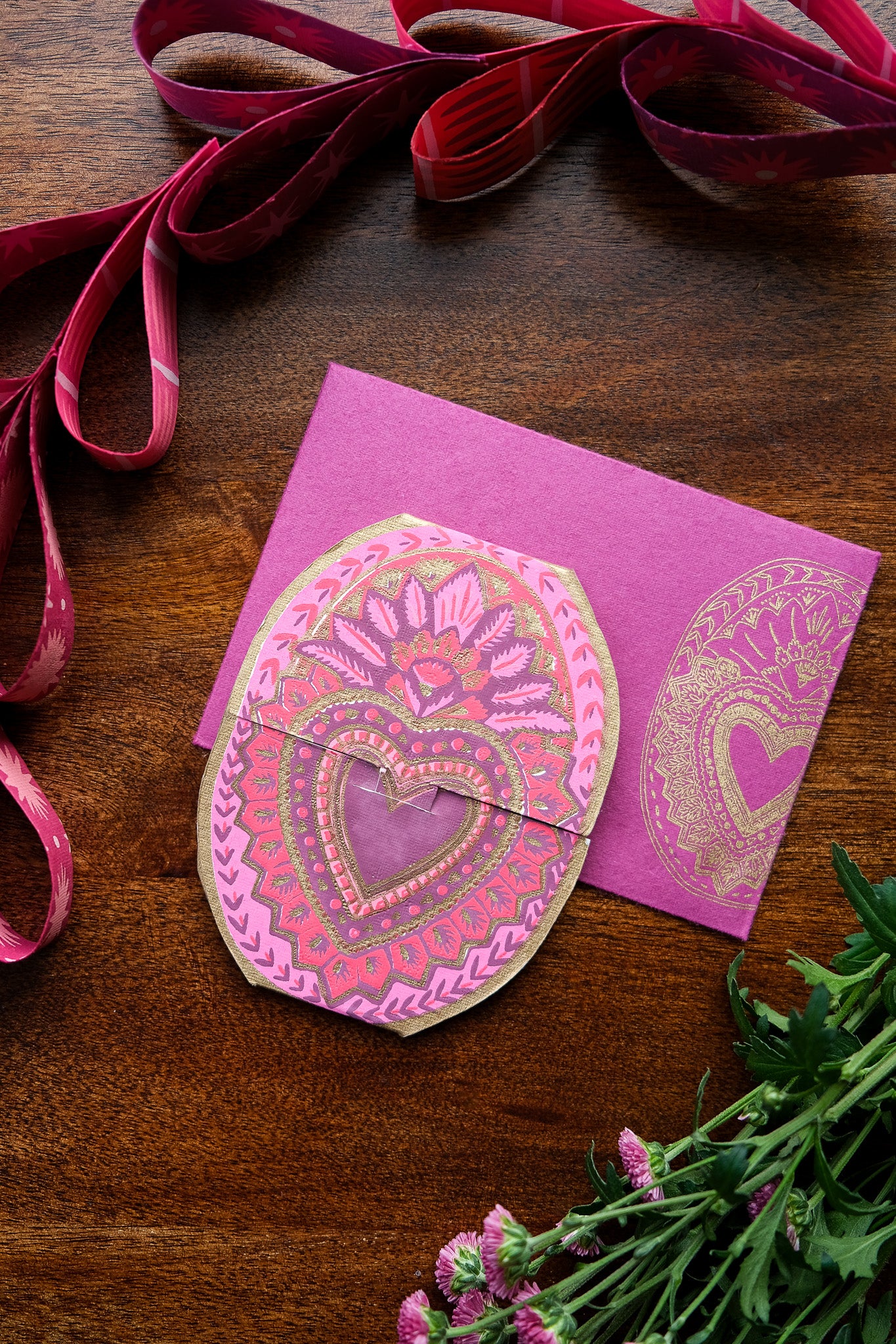 Heart of Feathers Greeting Card