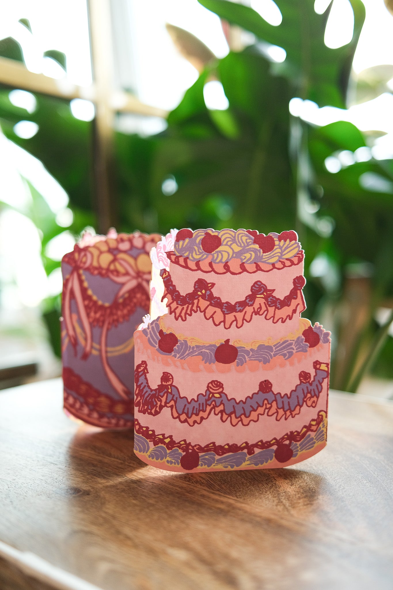 Birthday Cake Concertina Greeting Card