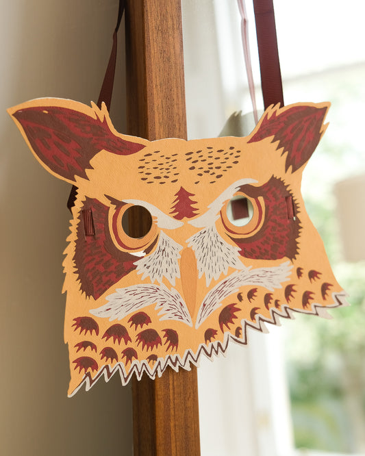 Owl Mask Greeting Card