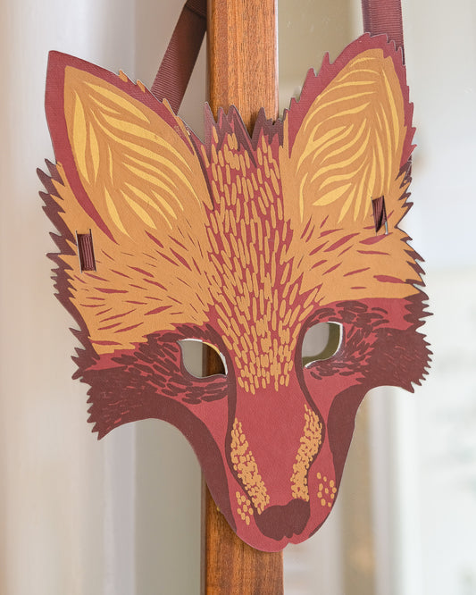 Fox Mask Greeting Card