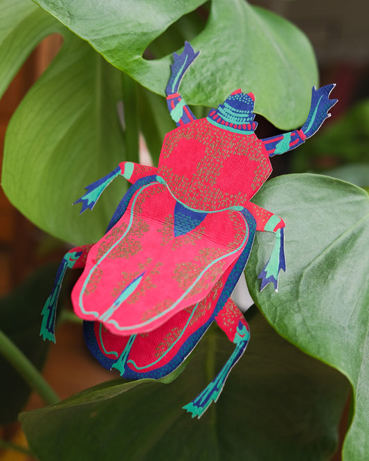 Scarab Beetle Greeting Card