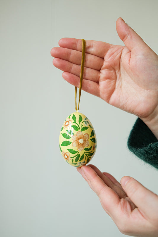 Floral Yellow Egg