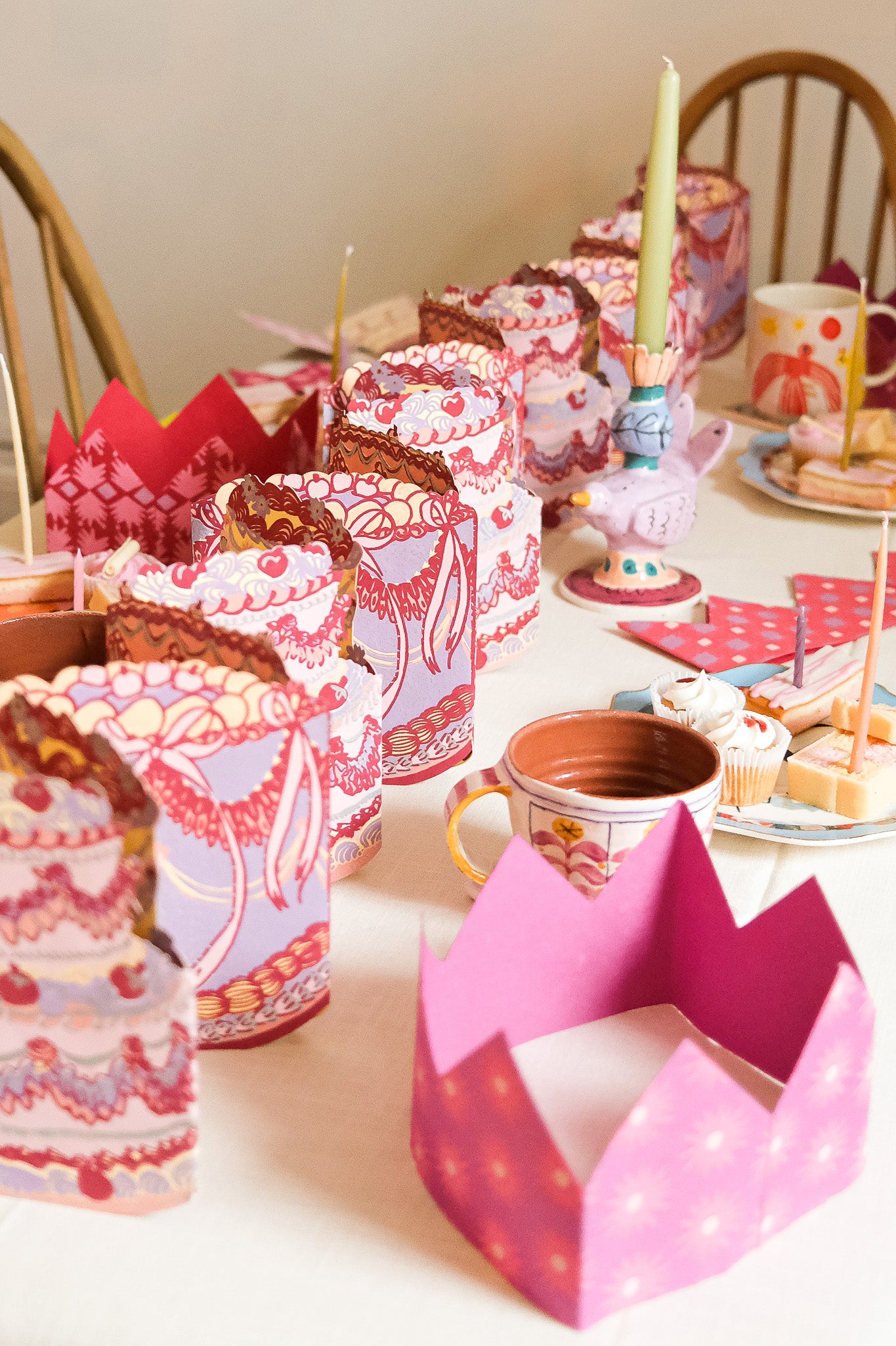 BIRTHDAY CAKE CONCERTINA GARLAND