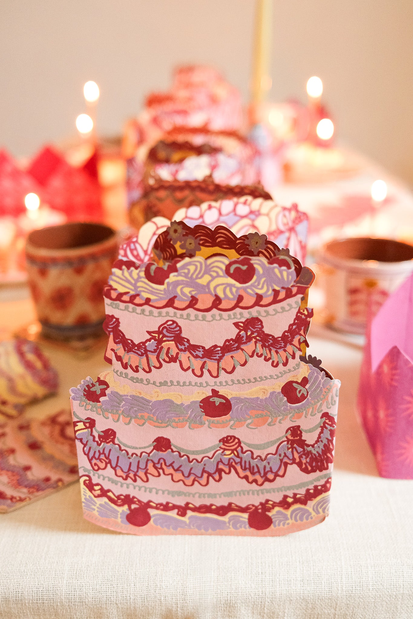 Birthday Cake Concertina Garland