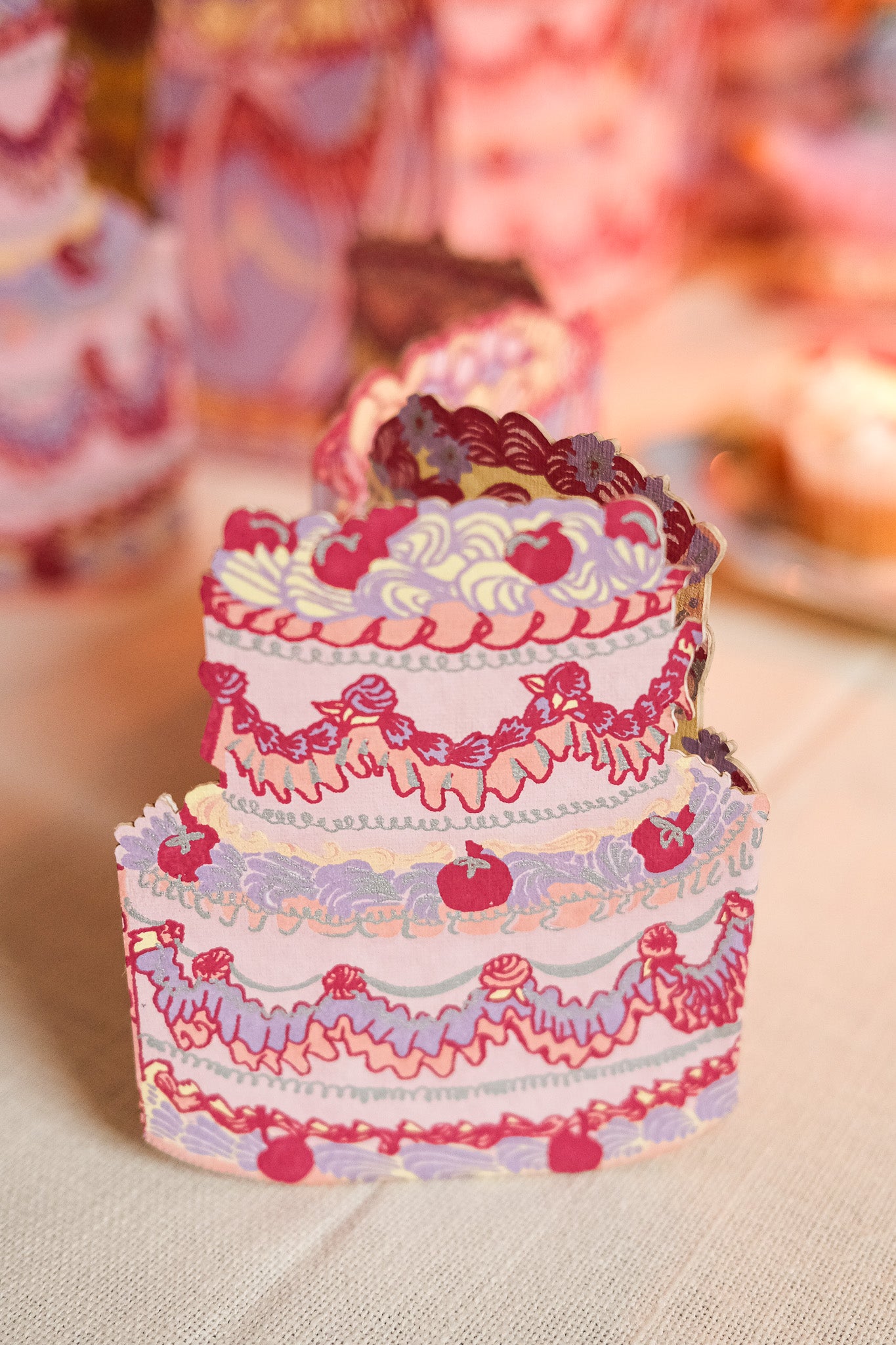 Birthday Cake Concertina Garland