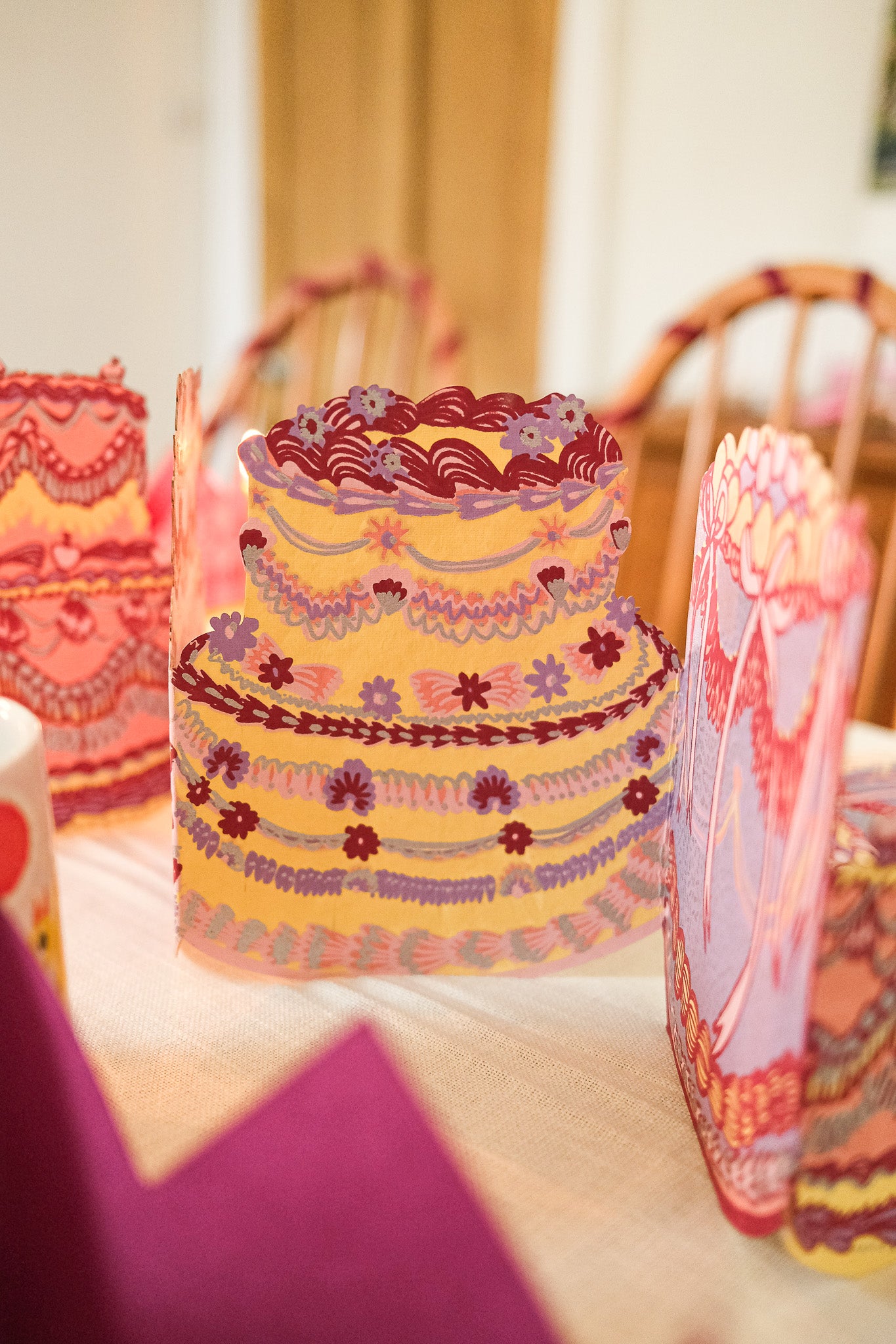 BIRTHDAY CAKE CONCERTINA GARLAND