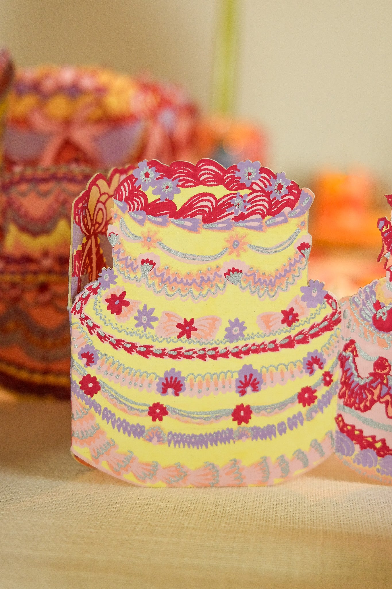 Birthday Cake Concertina Garland