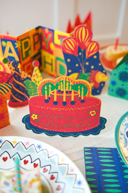 PARTY CAKE GREETING CARD