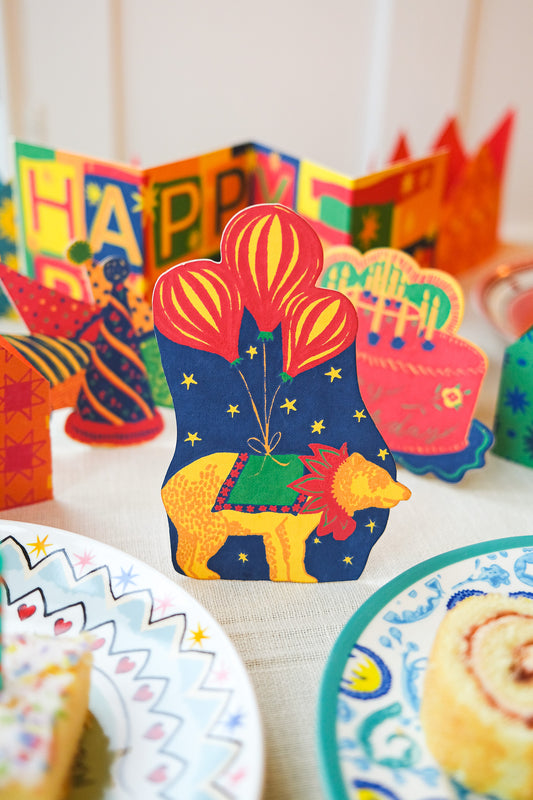PARTY BEAR GREETING CARD