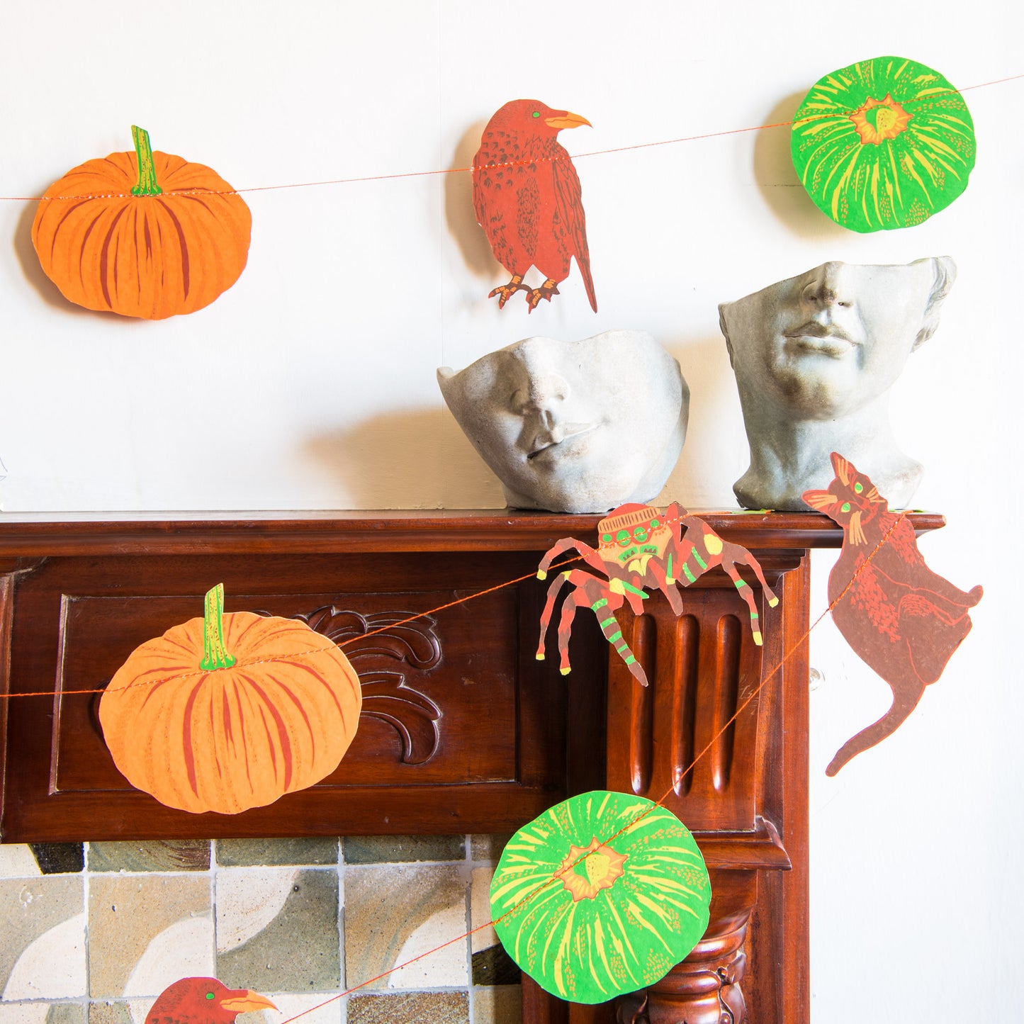 Pumpkin Sewn Garland