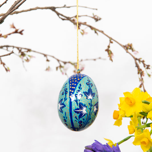 Blue & Gold Easter Egg