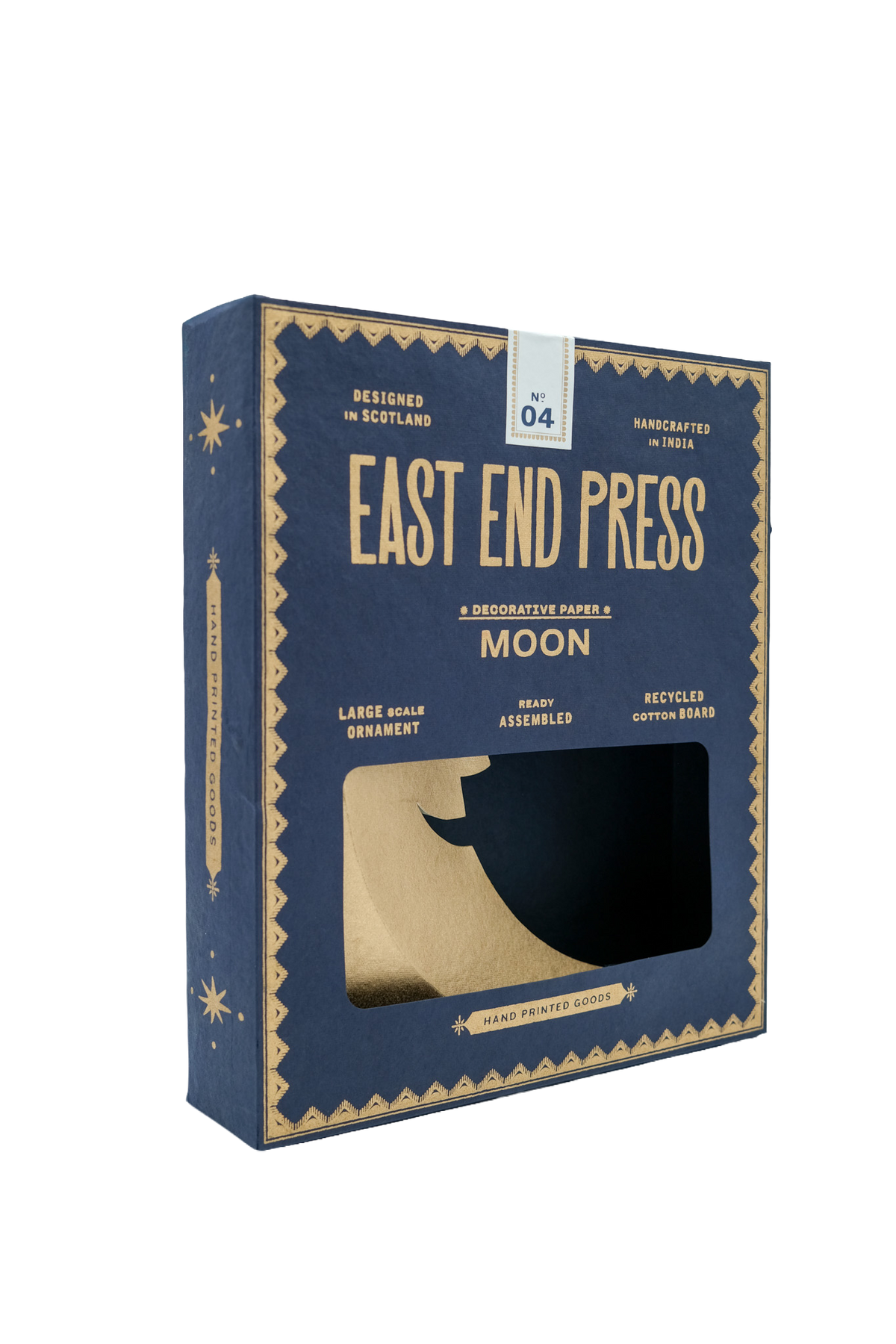 Large Pure Gold Man on the Moon Decoration