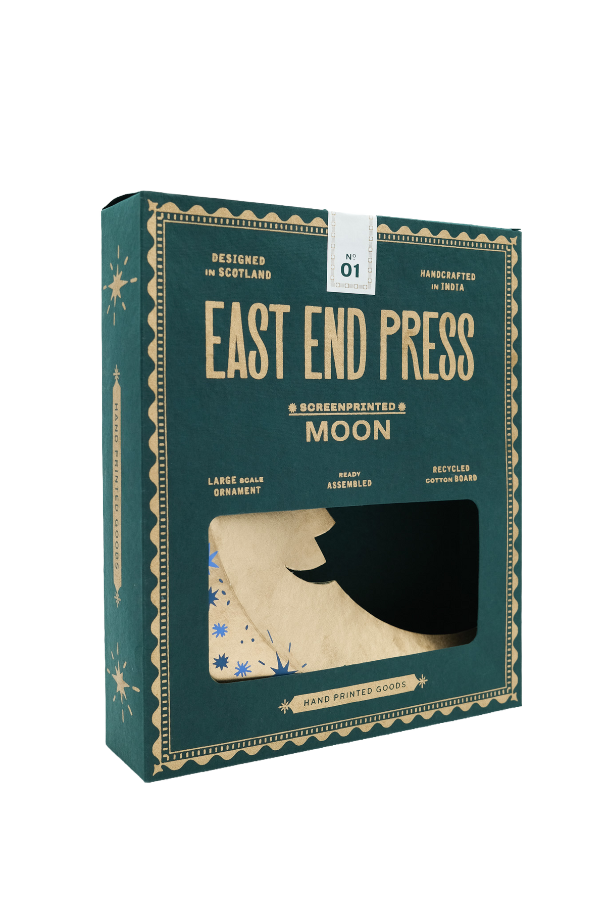 Large Shimmering Man on the Moon Board Decoration