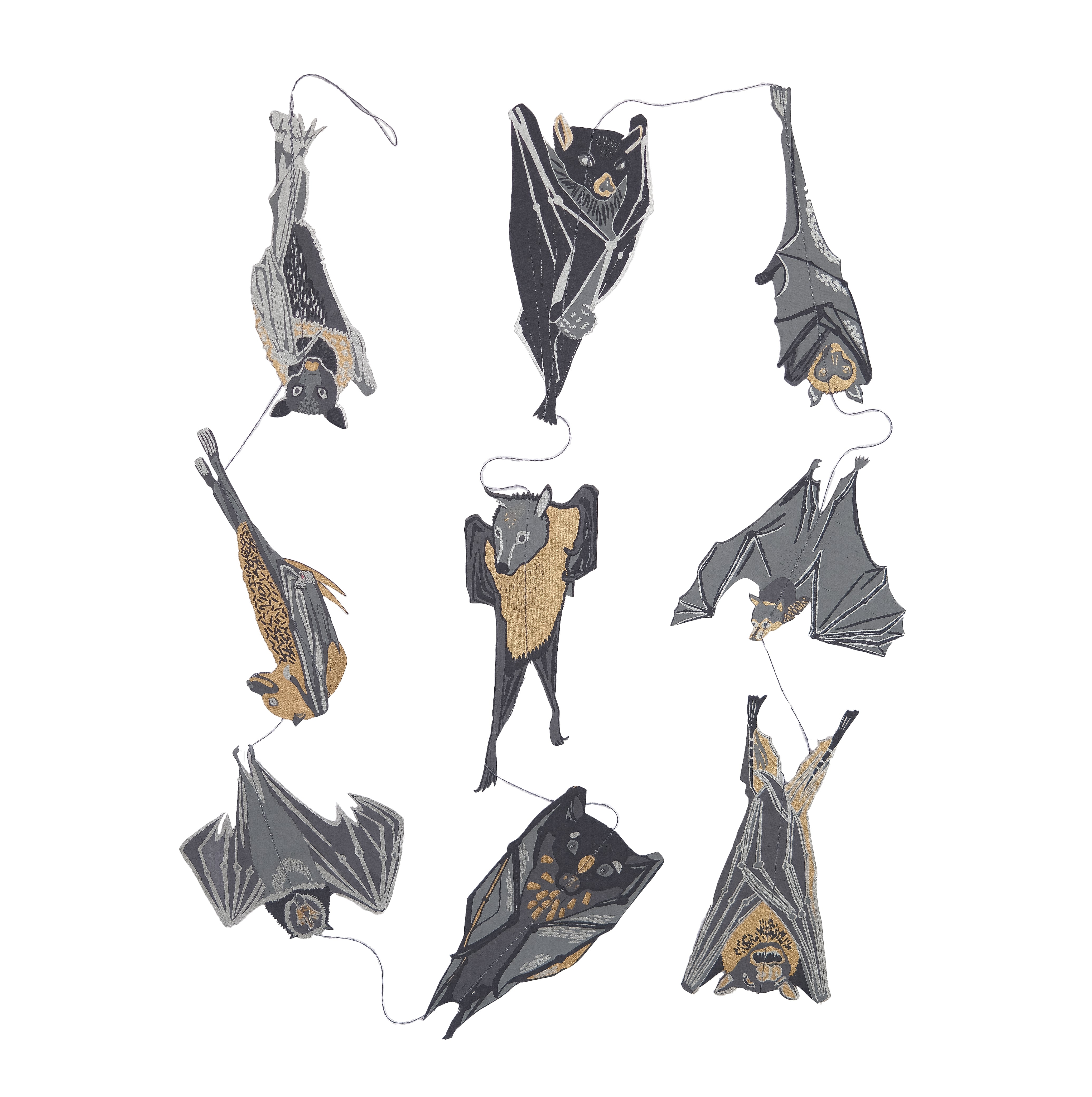 Bats Vertical Wall Hanging – East End Press