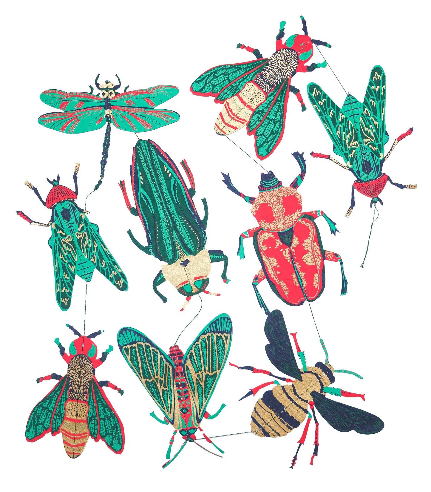 Insects Vertical Wall Hanging