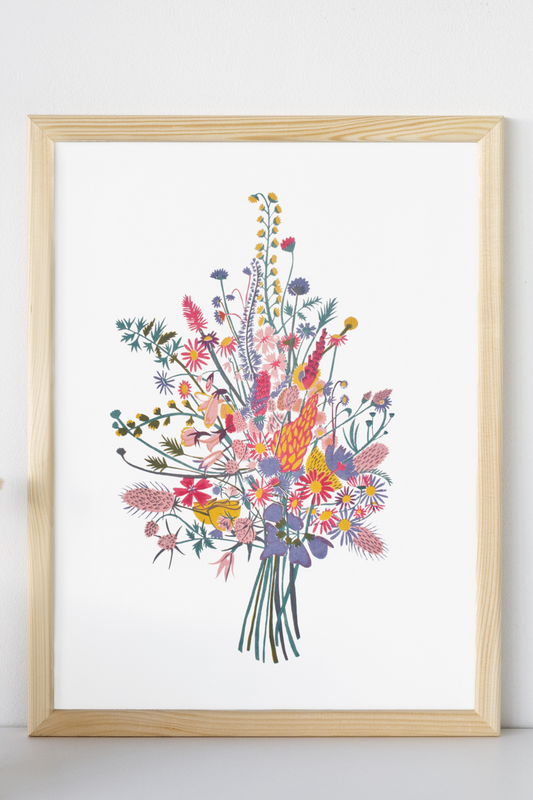 Wild Flower Bouquet Screen Print