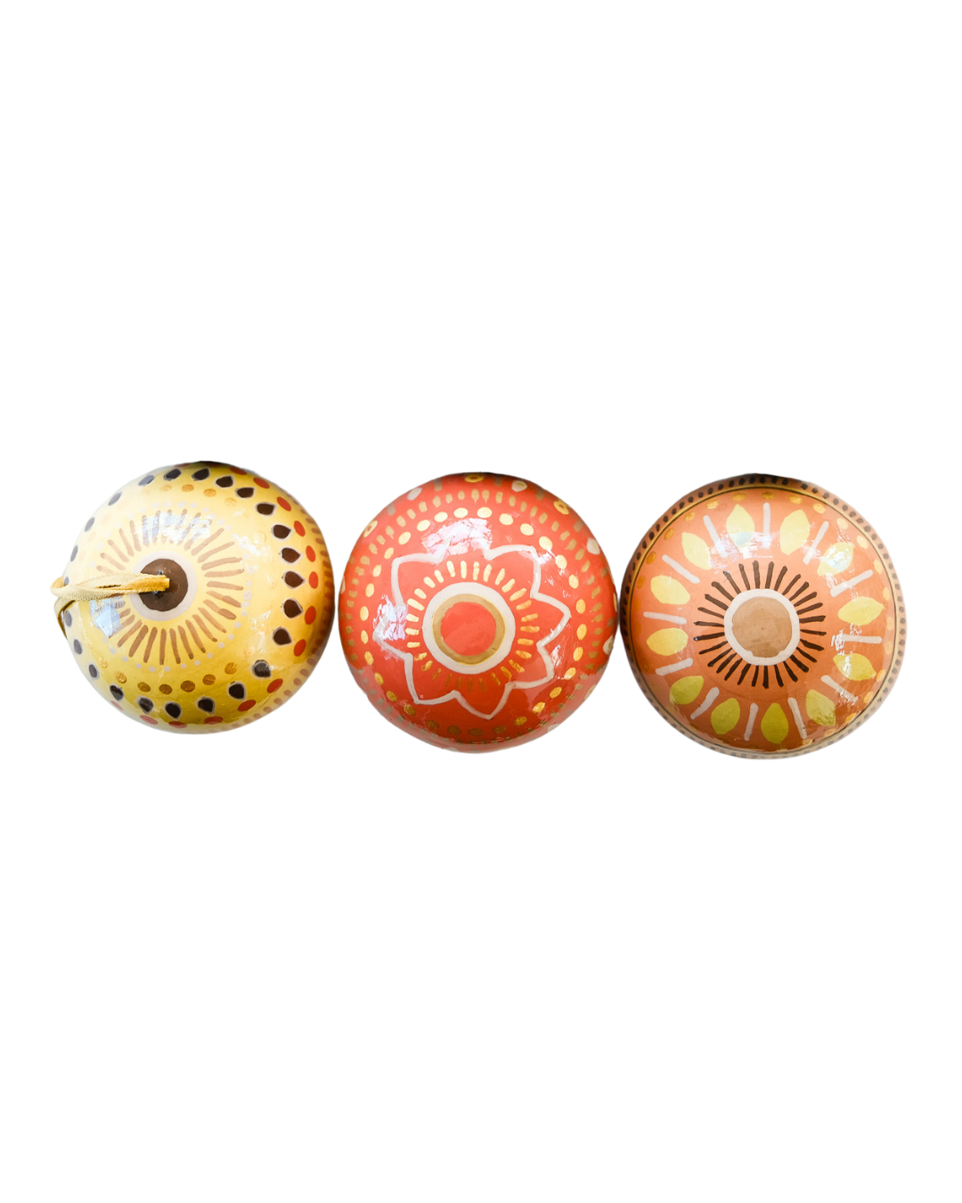 Yuletide Gold - Set of Three Baubles