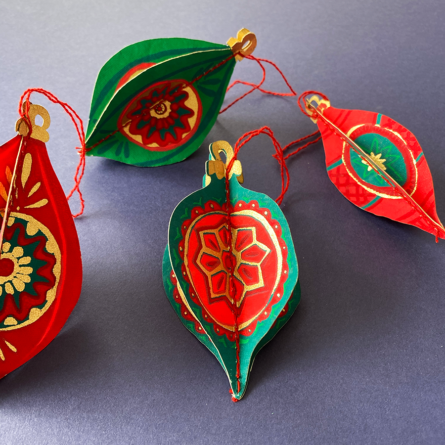 Baubles Paper Ornaments