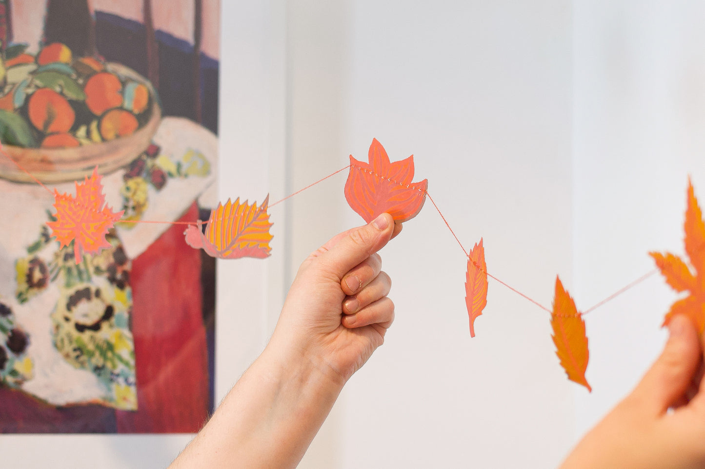 Autumn Leaves Sewn Garland