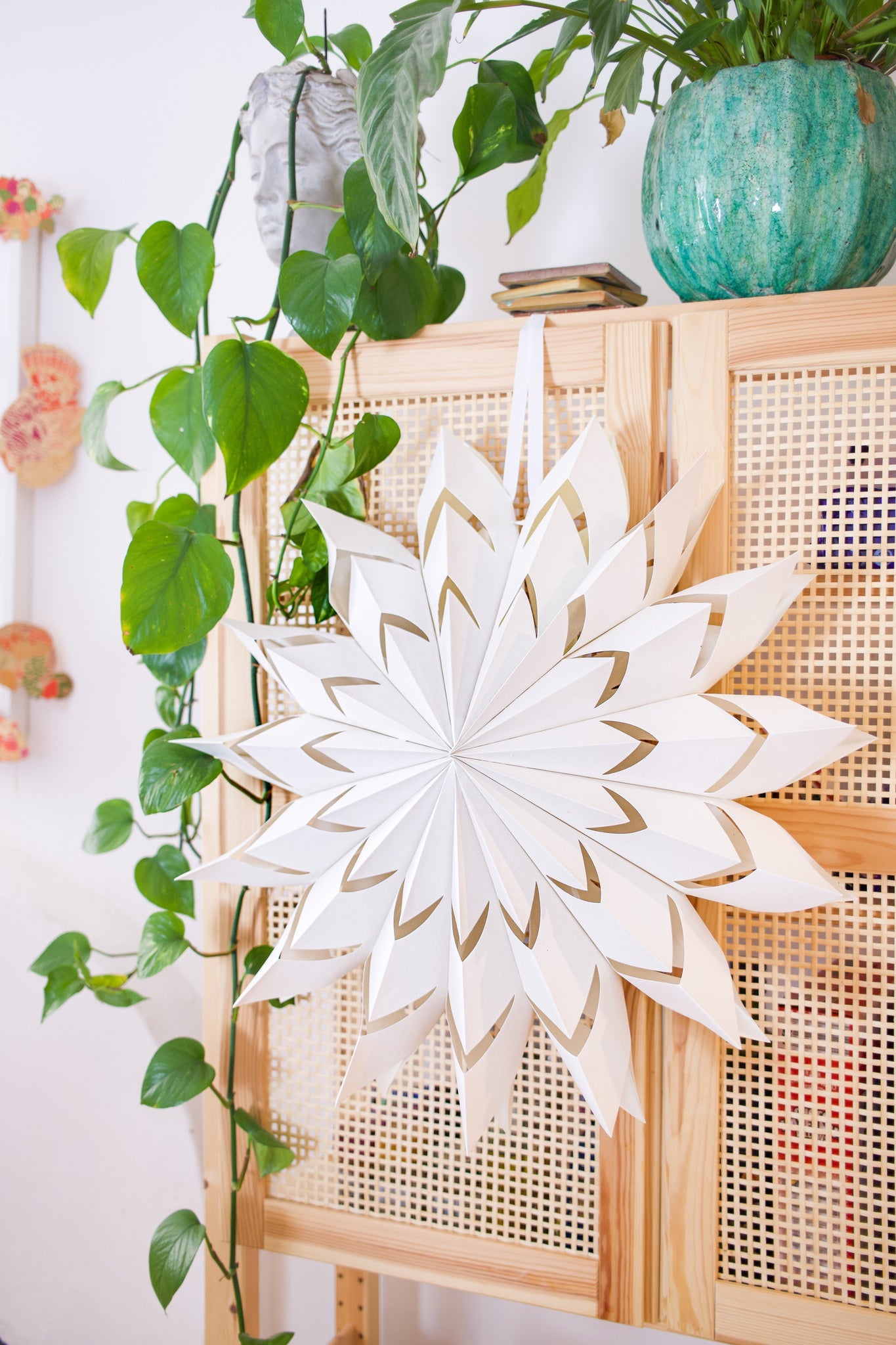 Large White Paper Star
