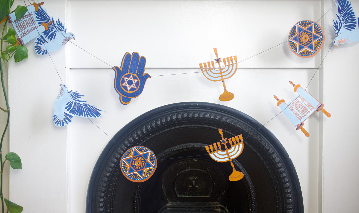 Hanukkah Sewn Garland