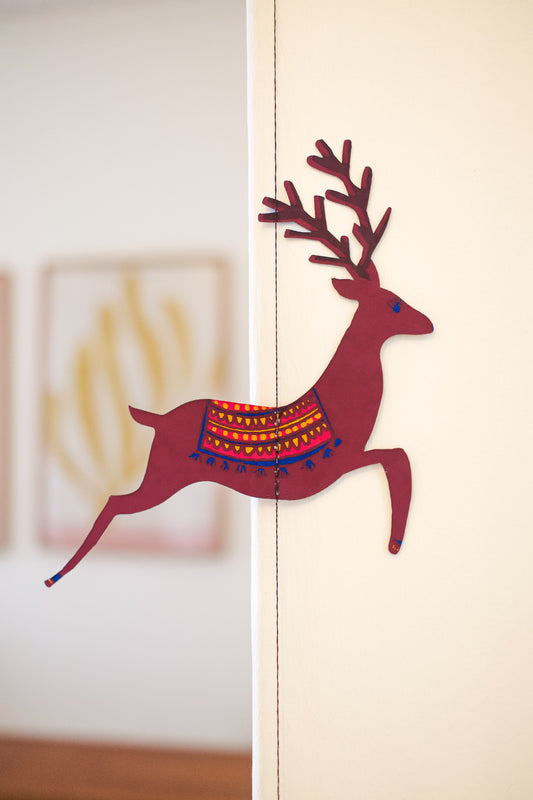 Reindeer Vertical Wall Hanging