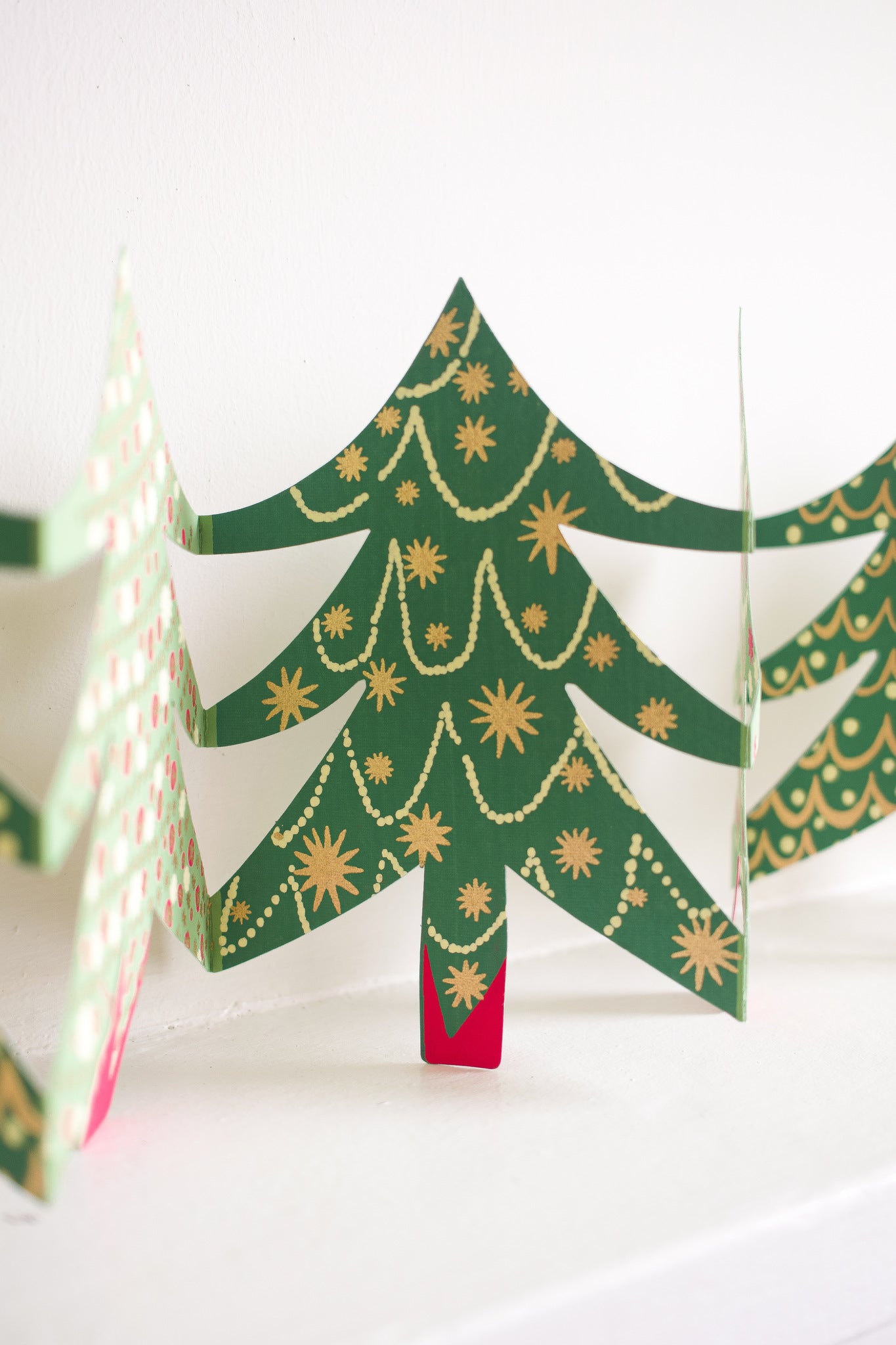 Christmas Trees Concertina Garland – East End Press