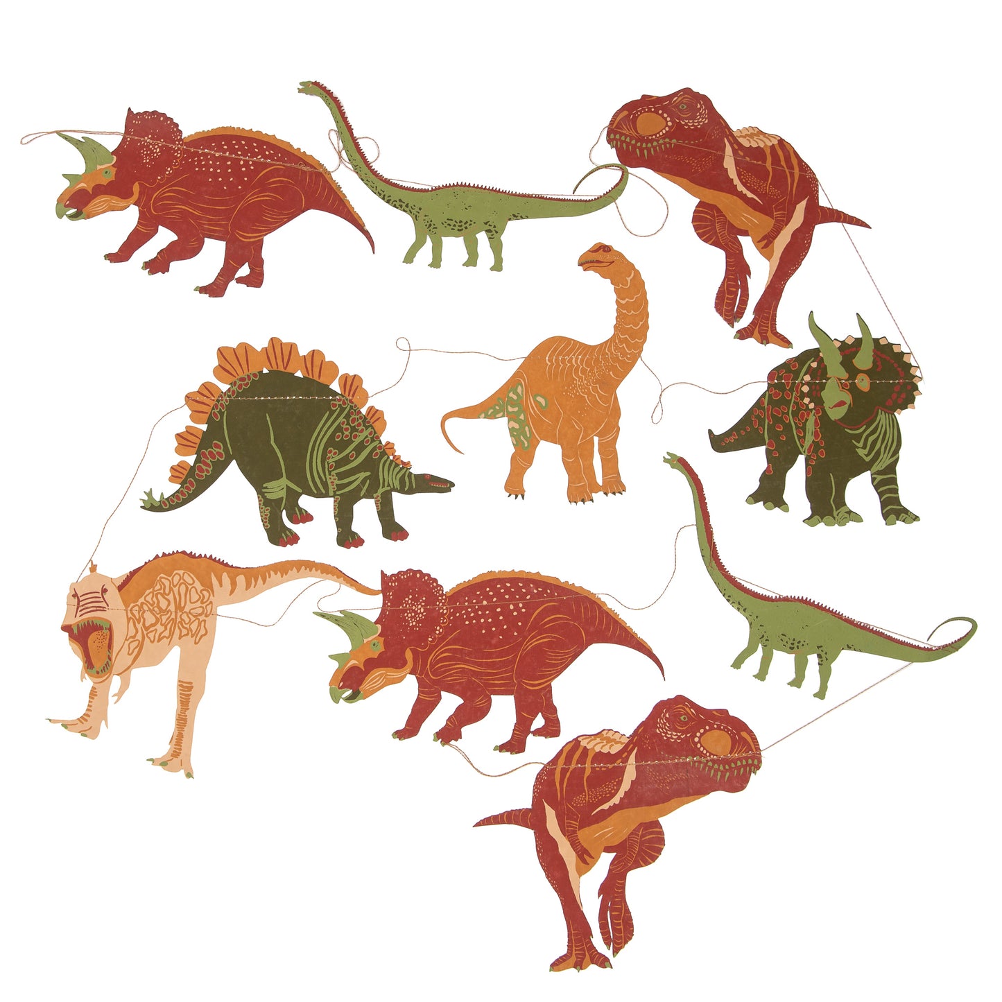 Dinosaurs Sewn Garland